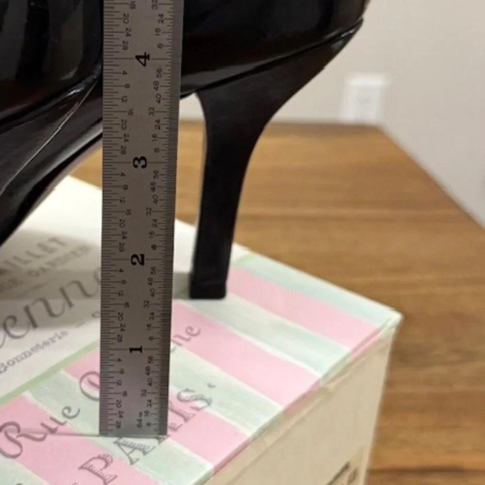 TAHARI Black Patent Leather Ankle Booties